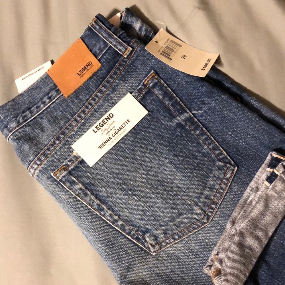 NWT Lucky Brand capris Slim Boyfriend